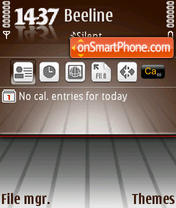 Bridge Brown QVGA tema screenshot