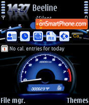 Speedometer QVGA theme screenshot