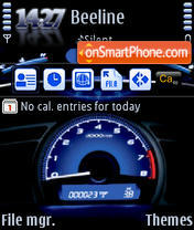Speedometer QVGA es el tema de pantalla