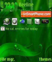 Green Leaf s60v3 es el tema de pantalla
