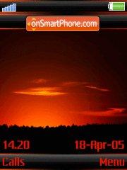 Sunset v3 w910i theme screenshot