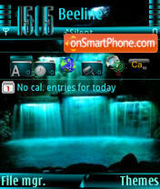 Waterfalls s60v3 tema screenshot