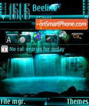 Waterfalls s60v3 es el tema de pantalla