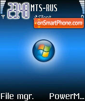 N70 Blue Vista theme screenshot