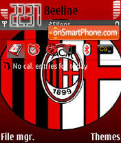 Ac Milan 08 tema screenshot