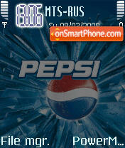 Animated Pepsi tema screenshot