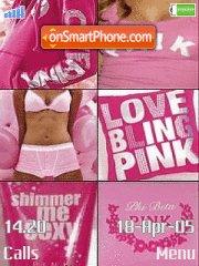 Pink Collage tema screenshot