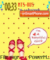 Im Beautiful Animated tema screenshot