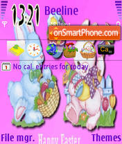 Easter In Pink tema screenshot