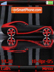 Red Car w910i Animated tema screenshot
