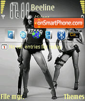 Weapon Girls 240x320 tema screenshot