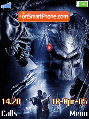 K850i Alien V Pred R Theme-Screenshot