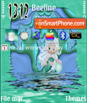 Green Mermaid es el tema de pantalla