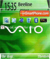 Vaio Green theme screenshot