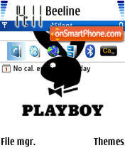 Capture d'écran Playboy thème
