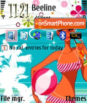 Beach 22 tema screenshot