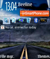 Road 240x320 tema screenshot