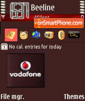 Vodafonedark tema screenshot