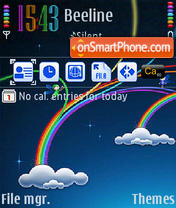 Rainbow QVGA es el tema de pantalla