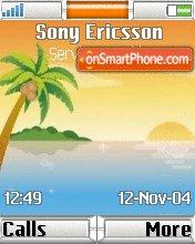 Sunset Beach tema screenshot