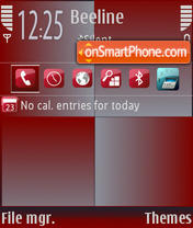 RedSquares theme screenshot