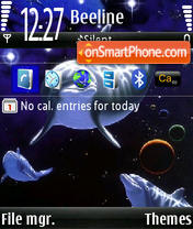 Capture d'écran Oceanik thème