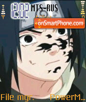 Скриншот темы Uchiha Sasuke