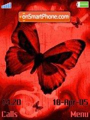 Red Butterfly tema screenshot