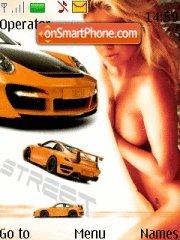 Скриншот темы Porsche Girl