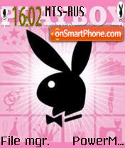 Playboy Pink theme screenshot