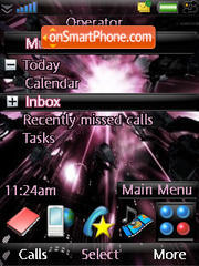 Purple Burst tema screenshot