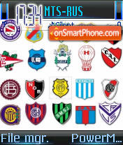 Capture d'écran Futbol Argentino thème