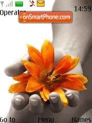 Orange Flower tema screenshot