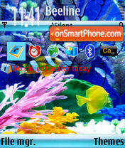 Water and Fish os9n73 es el tema de pantalla