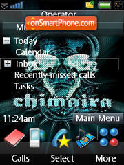 Скриншот темы iPhone Black Chimaira