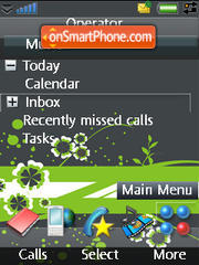 iPhone Gray Green Flow tema screenshot