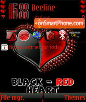 Скриншот темы Animated red Heart s60v3