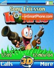 Worms3D tema screenshot