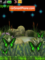 Animated Butterfly tema screenshot