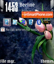 Flowers tema screenshot