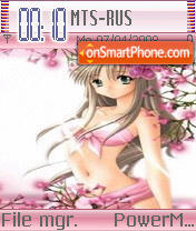 Pink Anime theme screenshot