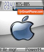 Blue Apple2 tema screenshot