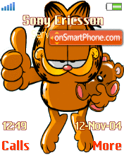 Garfield tema screenshot