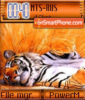 Resting Tiger theme screenshot