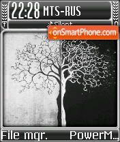 Blackwhite Final tema screenshot