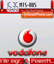 Vodafone 01 tema screenshot