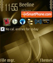 Bronze Cubic V2 theme screenshot