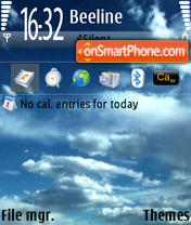 CloudsN73 tema screenshot