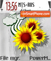 SunFlowers tema screenshot