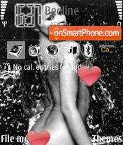 Black and White tema screenshot